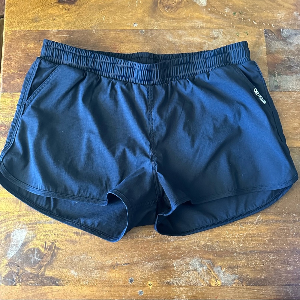 Outdoor Research Zendo multi black track running athletic shorts size‎ Large